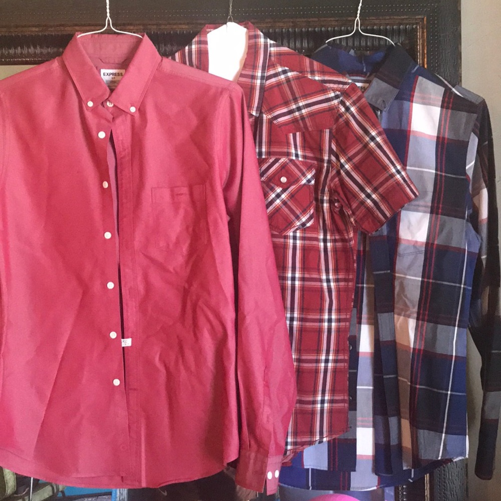 Men’s small button up shirts